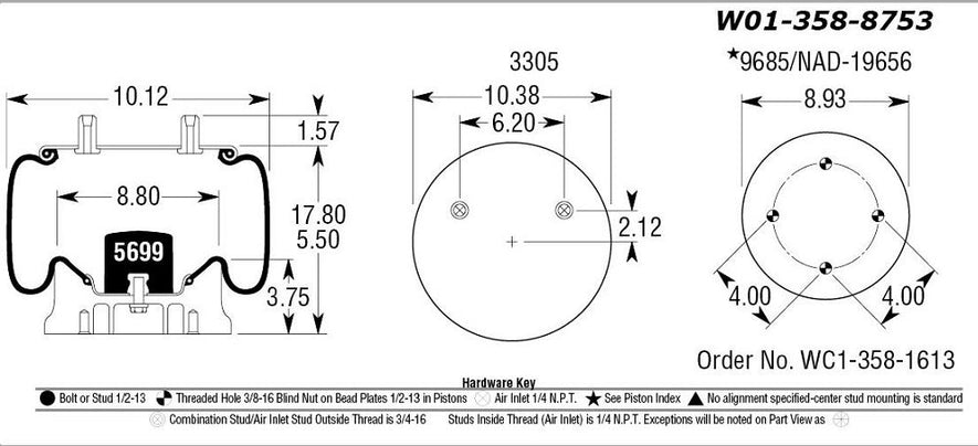 8753 Air Bag AB1DK25B-8753