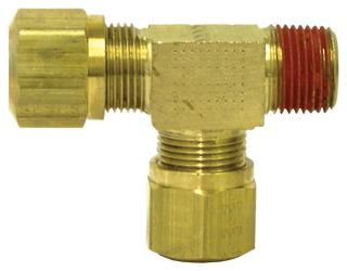 Male Run Tee 3/8 Tube 1/4 NPT 1371-6B N7164