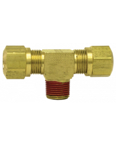 Male Branch Tee 1/4 Tube x 1/8 NPT 1372-4A N7242