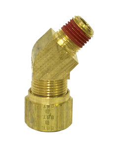 45 Degree Male Elbow 1/4 Tube X 1/4 NPT 1374-4B N7944