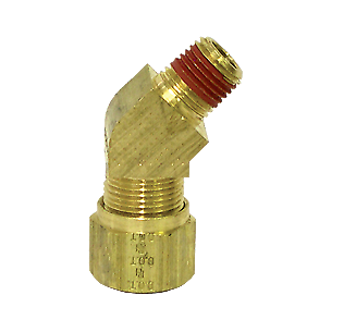 45 Degree Male Elbow 1/2 Tube X 1/4 NPT 1374-8B N7984