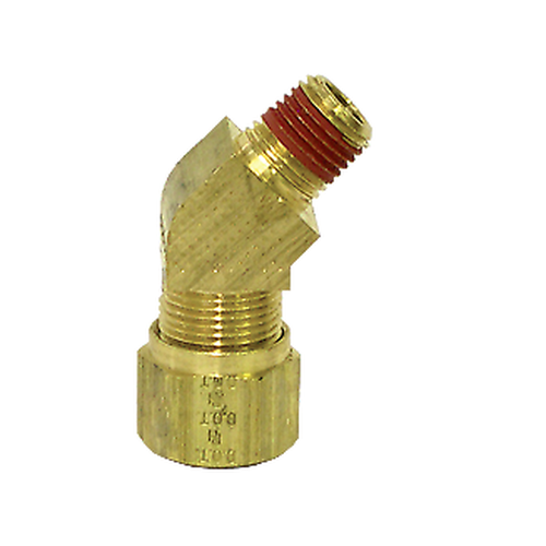 45 Degree Male Elbow 1/2 Tube X 1/4 NPT 1374-8B N7984