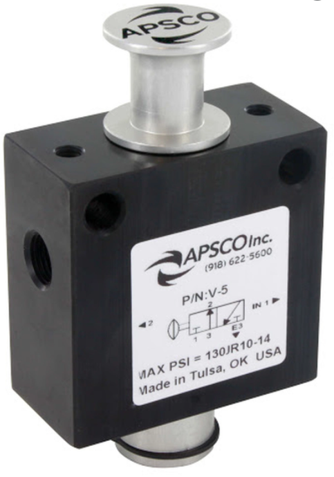 Apsco 3 Way Push Pull Valve 170.V5AP