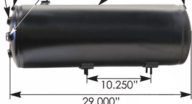 Volvo Air Tank 10" X 29" 172.5929