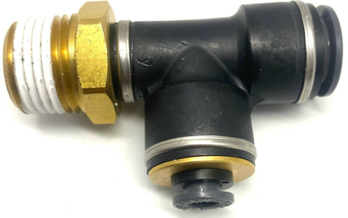 PLC Male Run Tee 1/2" Tube X 1/4" Tube X 1/2" NPT 177.1171R84D