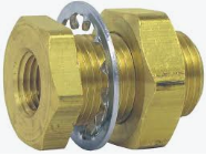 1/2 Female Bulkhead Frame Fitting 1.5in Long 177.9195BHD40 FN408
