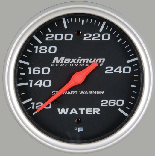 120-260 Chrome Bezel Coolant Temperature Gauge 178.1107