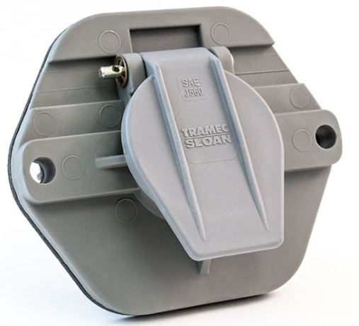 7 Way Socket Split Pin Large Flange 179.1037