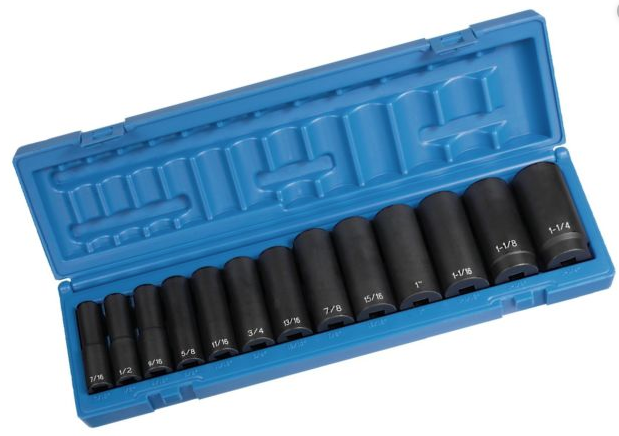 1/2 Drive Deep Socket Set 1312D 210.1213DK