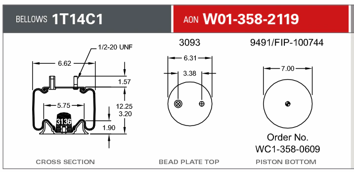 2119 Air Bag AB1DK10A-2119