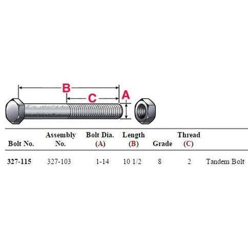 Tandem Bolt Assemblies (4) 327-103