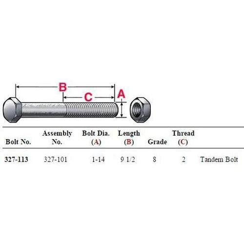Tandem Bolt Assemblies (4) 327-101