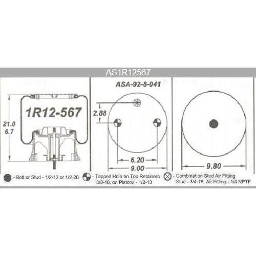 9026 Air Bag HDV9026 566.ER9026