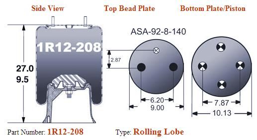 1R12-208 Air Bag AB1DK23L-P973