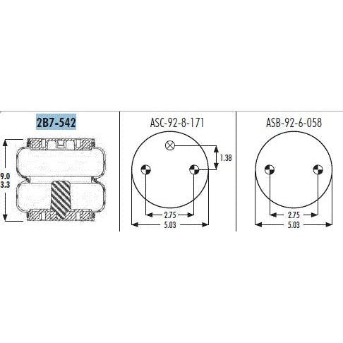 Goodyear 2B7-542 Air Bag