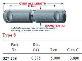 International Spring Pin 327-258 SP1073IH