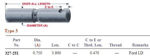Spring Pin 327-251 SP1037FO