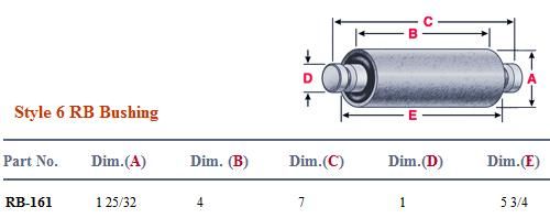 Rubber Bushing RB-161 NRB161