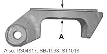 Transpro Axle Seat 5" Square 1" Rise M12102