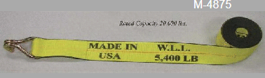 4 X 30 Winch Strap With Wire Hook