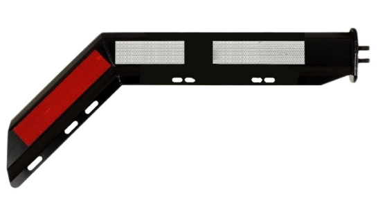 Mud Flap Brackets Spring Loaded Angled 1-1/8