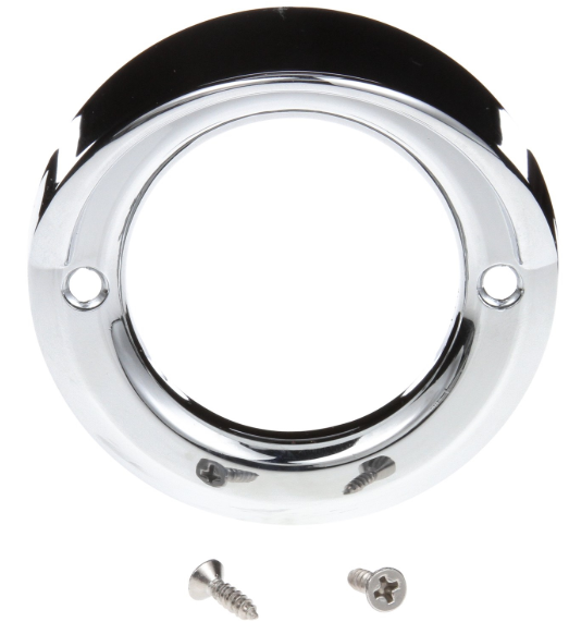 2" Lamp Chrome Bezel With Visor 562.BZ30VC