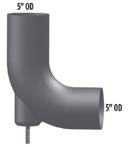 Freightliner 5" OD Elbow 562.U4617476A