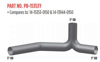 Peterbilt Y-Pipe PB-15353Y 562.U7515353A