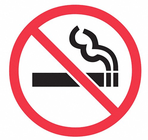 3" Round No Smoking Decal 571.D111