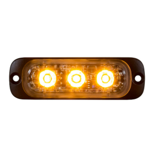 Amber LED 1 X 3 Mini Strobe Clear Lens 571.LD8CAL3