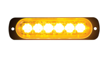 Amber LED 1 X 4-1/2 LED Mini Strobe Clear Lens 571.LD8CAL6