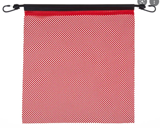 Red Jersey Safety Flag With Bungee 571.SF1804B