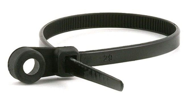 100 Count 14" Zip Ties With Eyelet 577.14120UV-M