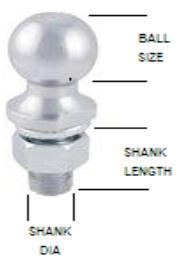 1-7/8 Chrome Hitch Ball 1802020 HB-1780-10