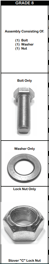 Drum Bolt W/Washer & Nut E-5971 537.1006