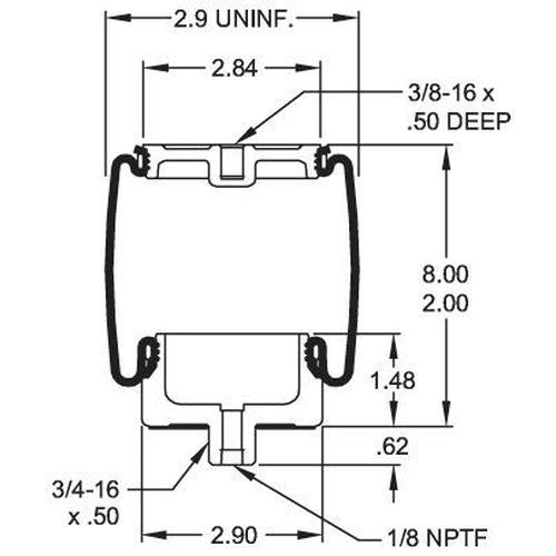 7002 Cab Air Bag ABSZ70-7002