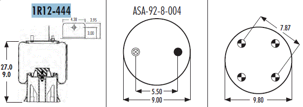 1R12-444 Air Bag AB1DK23N-A1332