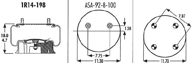 1R14-198 Air Bag AB1DK28A-A706