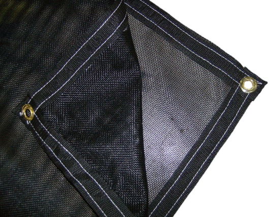 7' X 30' Black Mesh Tarp LSM730