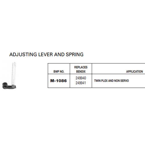 Adjusting Lever And Spring M-1086