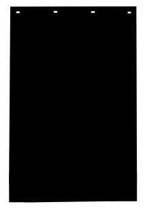 Mud Flap 24 X 36 Poly Black 671-1736B