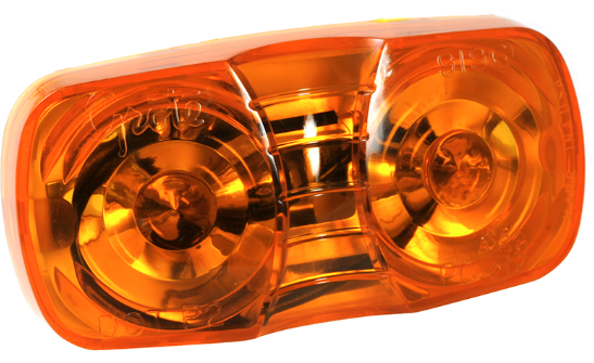 2 X 4 Amber Bullseye Double Lamp ML2040A