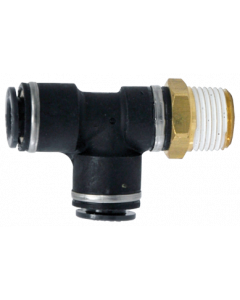 PTC Male Run Tee 3/8 Tube X 1/4 NPT QL1371-6B KV2Y11-35S