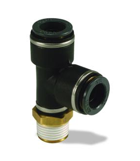 Male Run Tee 3/8 Tube X 3/8 NPT QL1371-6C KV2Y11-36S