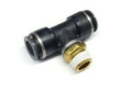 Male Branch Tee 5/8 Tube X 1/2 NPT QL1372-10D NP72SW10108C