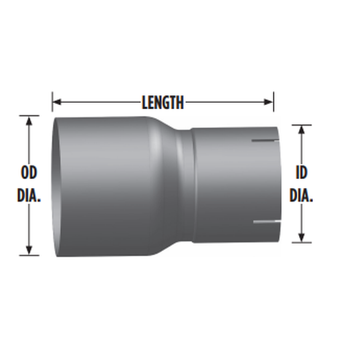 5 OD To 4 ID Exhaust Reducer R5O-4IA 562.U81540A