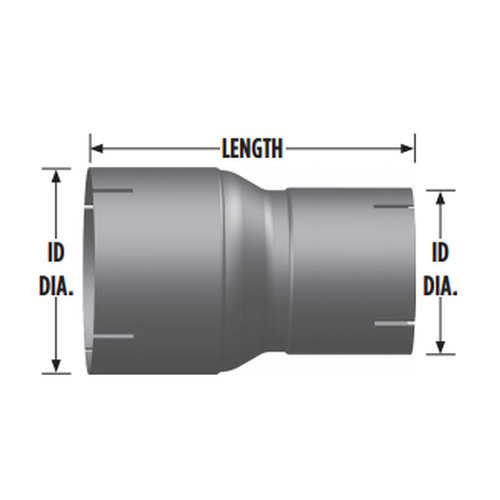 3 ID To 2.5 ID Exhaust Reducer R3I-25IA 562.U80325A