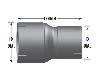 3 ID To 2.5 ID Exhaust Reducer R3I-25IA 562.U80325A