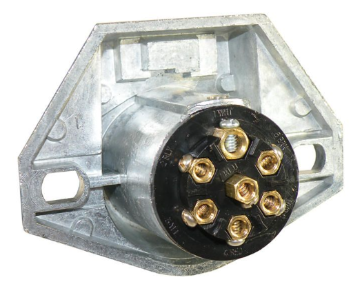 Split Pin Connector 7 Way Socket Split Pin Pollak 11-721EP