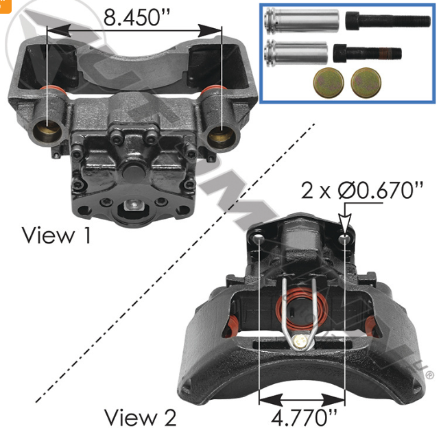 PAN17 Air Disc Caliper LH 158.40175072